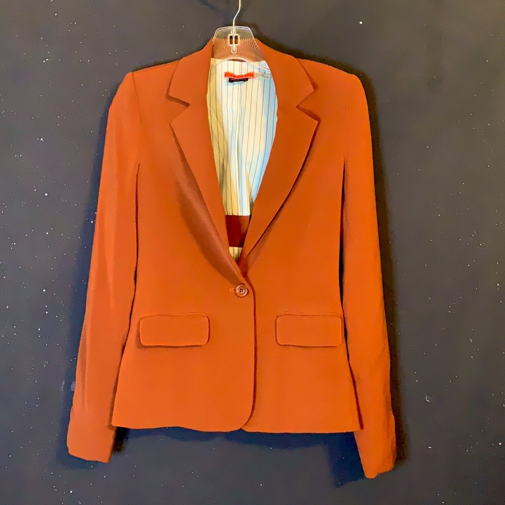 Orangey brown Alice + Olivia blazer